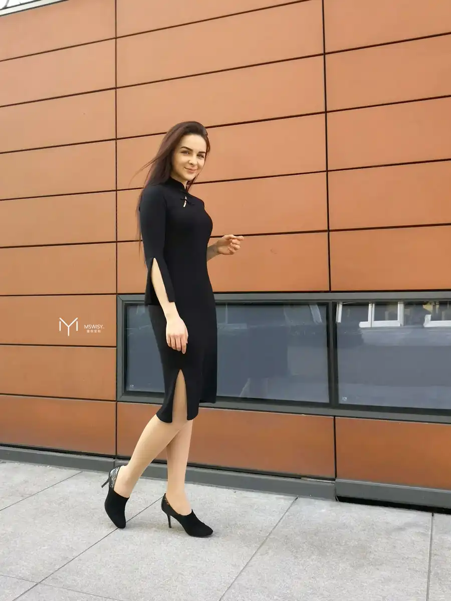 天丝旗袍连衣裙