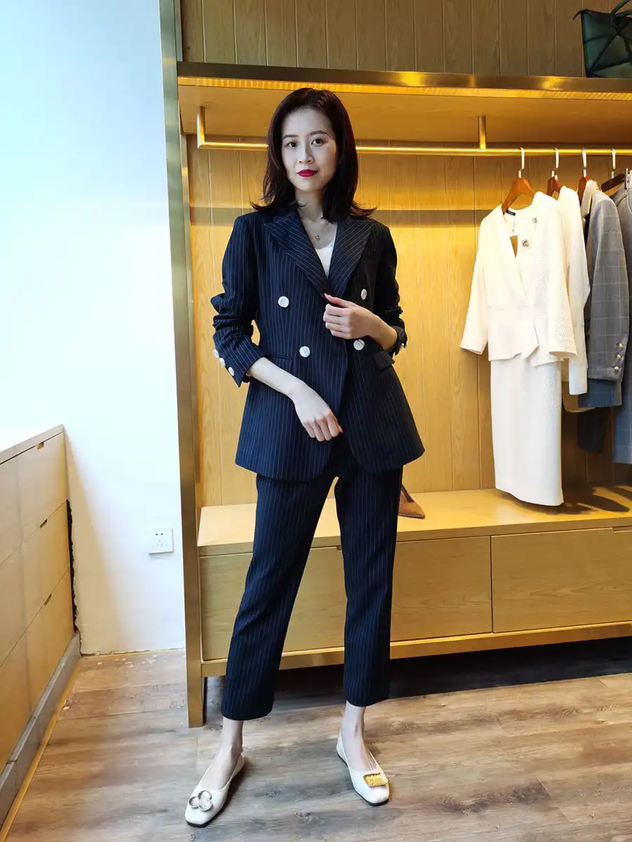 精纺圆角大驳头双排西装