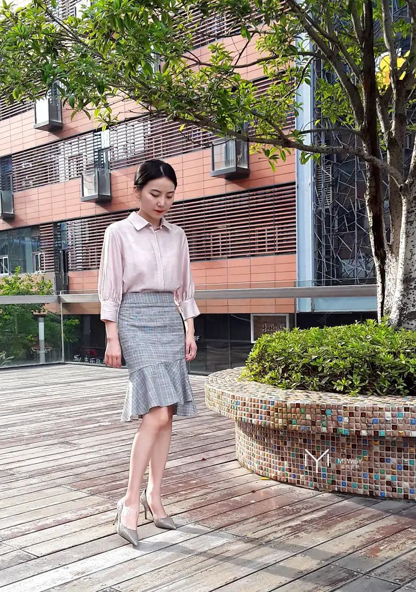 鱼尾中长半身裙